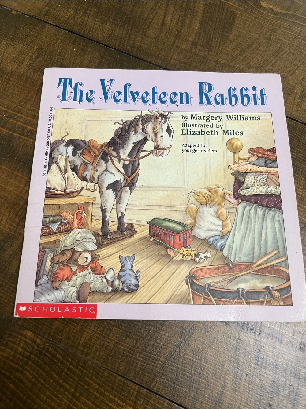 Scholastic The Velveteen Rabbit - Pink Cover with Illustrated Toys